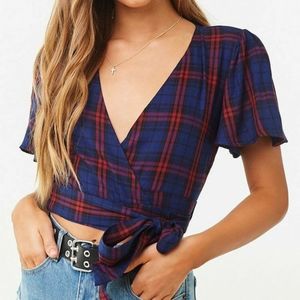 Forever21 Wrap Crop Top